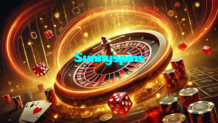 Sunnyspins casino presented on mobile device in Pakistan with slots and live games