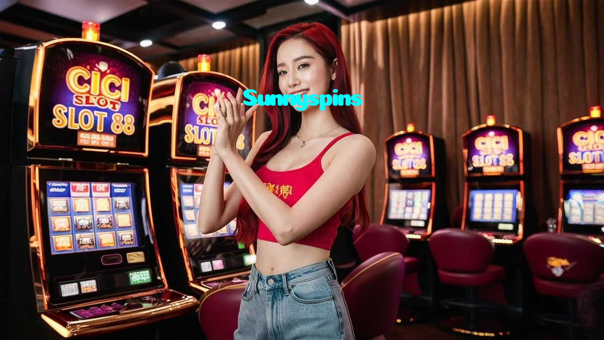 Sunnyspins casino presented on mobile device in Pakistan with slots and live games